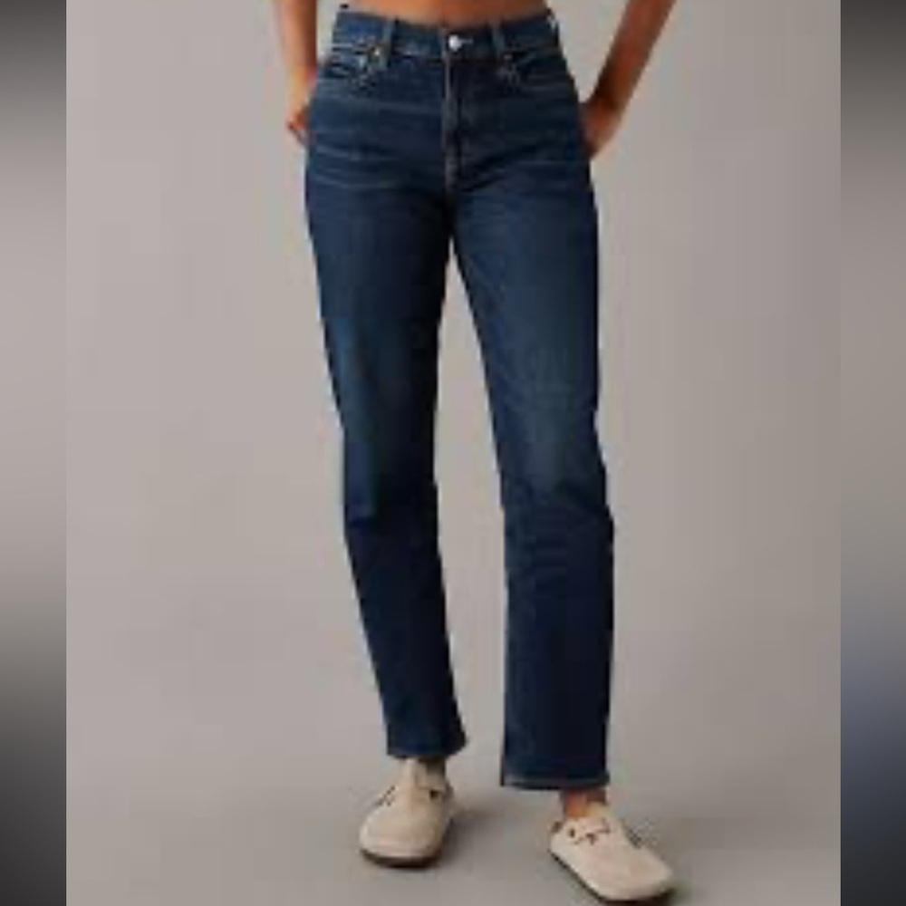 American Eagle Outfitters High Rise Jeans - Dark Blue